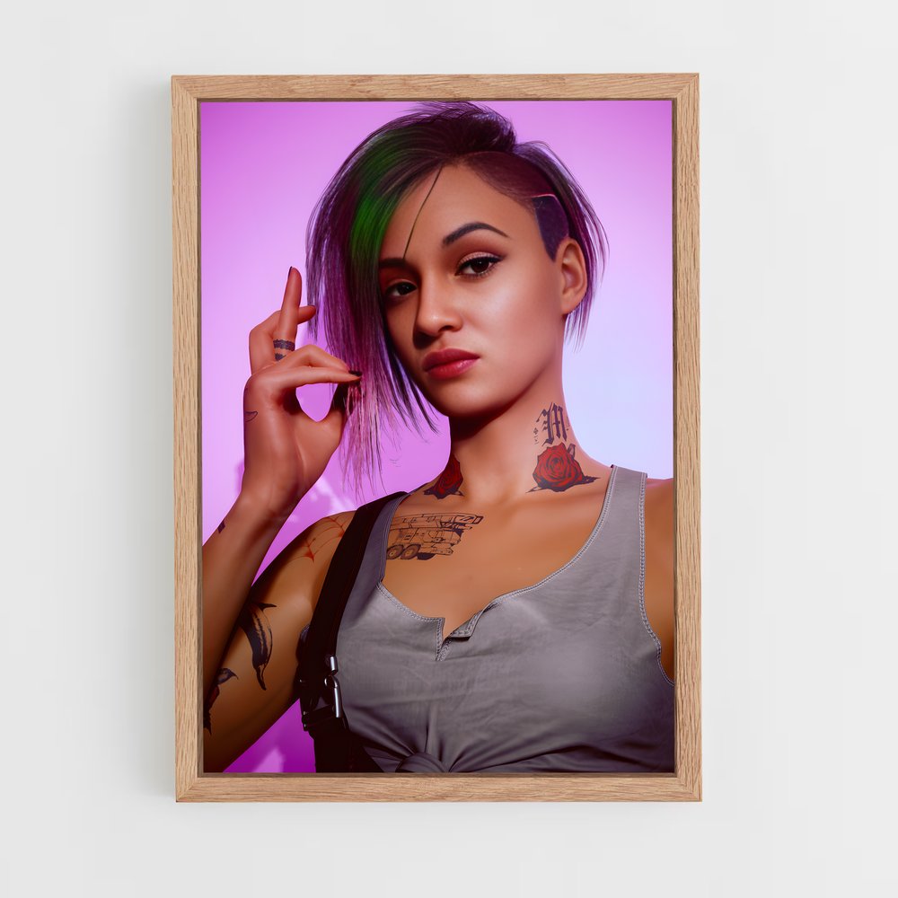 Poster Judy force – affiche Cyberpunk (vue 4)